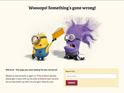 Cheese Website 404 Error Page