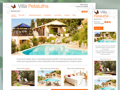 Holiday Villa Website cms design holiday responsive website website wordpress