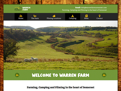 Warren Farm Website camping farm website wordpress
