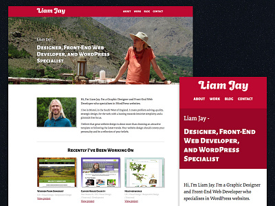 Personal Website Redesign design front end portfolio website