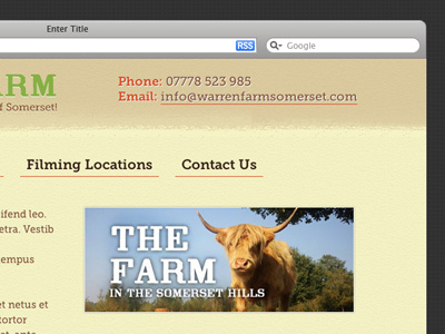 Farm Website animals farm pastel website