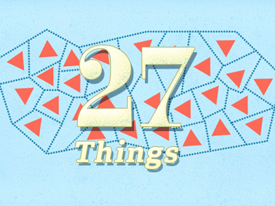 27 Things 27 numbers type