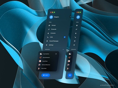 Telegram Menu app design graphic design menu design telegram telegram menu telegram ui ui ui design ux design windows 11