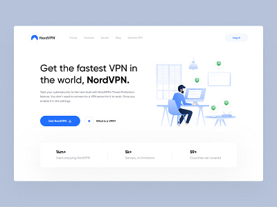 VPN Website Header 💎