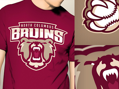 Bruins Baseball Rebrand apparel baseball brand id illustration logo sports t shirt