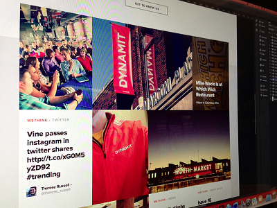 Dynamit.com agency design grid interface social ui web web design