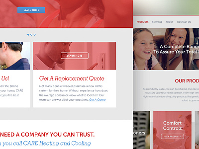 CARE design interface ux web website