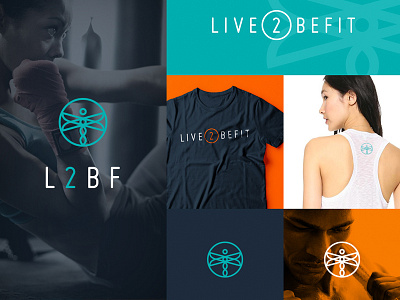 L2BF branding design dragonfly fitness identity logo transformation
