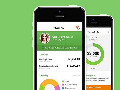 Financial App app design financial graphs ios ui ux