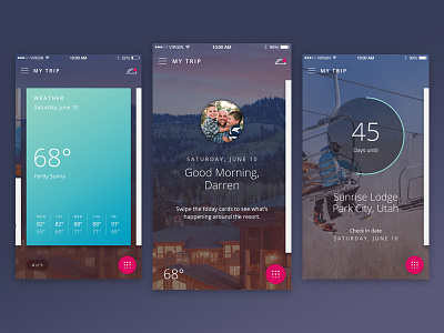 Resort App android app design ios iphone native travel ui ux
