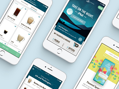 Coffee & Mobile Apps app coffee design ios loyalty mobile ordering ui ux