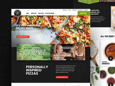 Pieology Redesign customize menu mobile ordering pizza responsive ui ux website