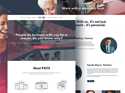PATH Website company design homepage mobile responsive ui ux website