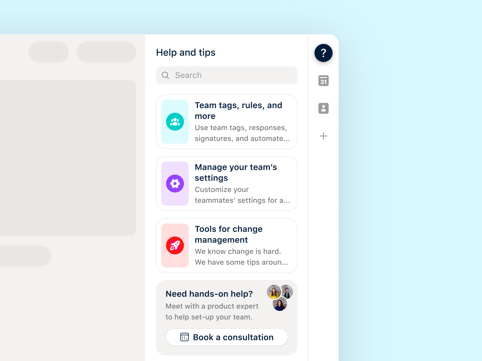 Help and tips integration 🕵🏻‍♀️ by Maggie Lamas for Front on Dribbble