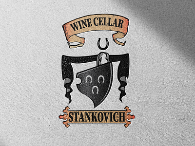 Stanković branding design graphic design hand drawn illustration logo vintage wine winery