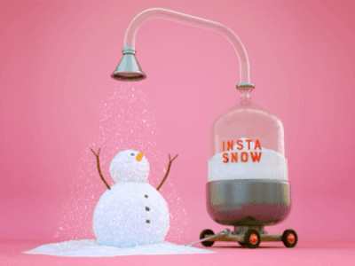 Merry Christmas! 3d animation christmas cinema4d gif illustration render snow snowman