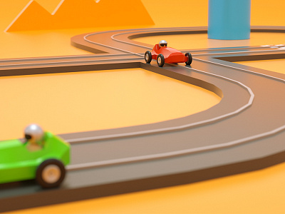 Staaklextric Track 3d agency artwork cars cinema4d game graphic illustration racing webgl