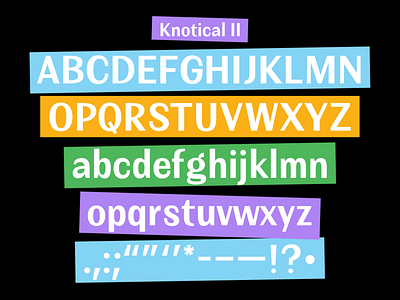 Knotical II design font free freebies sans type type design typography