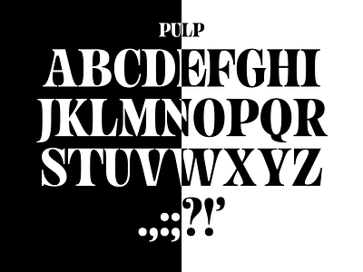 Pulp book design font hip illustration lettering modern serif type type design typography