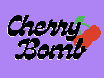 An underrated song <3 cherries cherry connected cursive design font free freebie illustration lettering script type type design type foundry typography