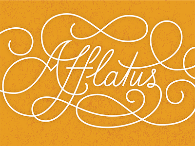 Afflatus handlettering lettering type type design typography word of the day