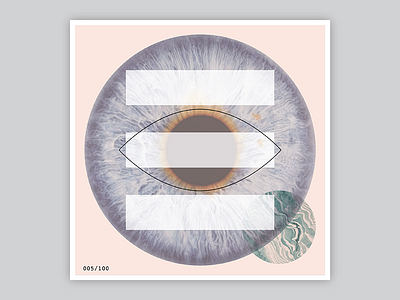 005/100: Eyes 100 day project 100 days of dropcaps 100dayproject art collage daily drop cap daily project dropcap lettering pink type design