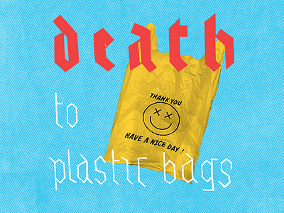 STFW Tip #002: Stop using plastic bags!! collage drawing ecofriendly hand lettering illustration lettering sustainability type typography