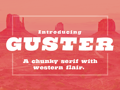 Meet Guster - A chunky serif font font hippie retro serif type type du nord type specimen typography vintage western