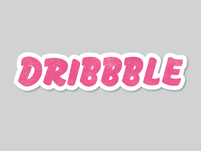 Sign painted Dribbble