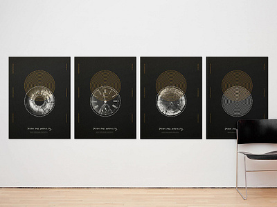 Design for Affinity abstract black branding capstone conceptual design exhibition gold poster senior show series white