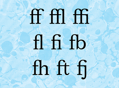 Mercredi Ligatures design font font design lettering ligature serif specimen texture type type design typography