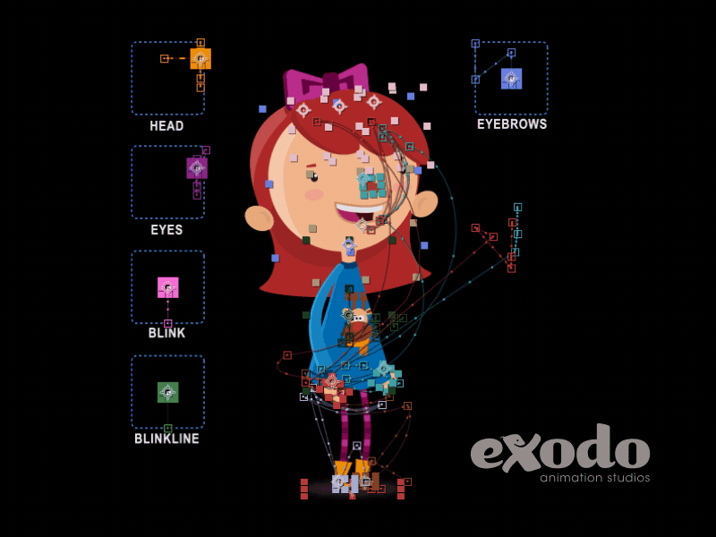 Litte Girl Breakdown animation character motion graphics