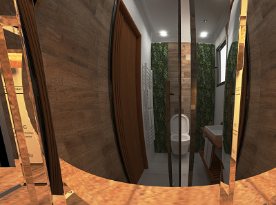 Rendered 360 degrees with camera fisheye 3d 3dsmax design interior design vray