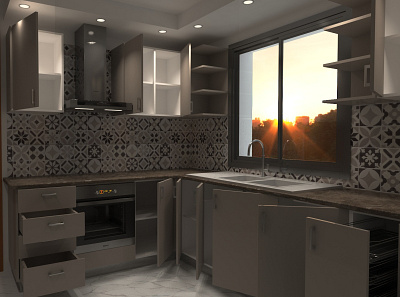 Kitchen 3 Mn1 3d 3dsmax design interior design kitchendesign kitchenideas vray