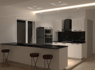 Kitchen 4 Mn 3d 3dsmax design interior design kitchendesign kitchenideas vray