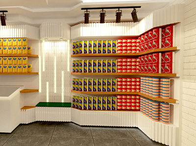 Poultry Shop 3d 3dsmax commercial design interior design poultryshop vray