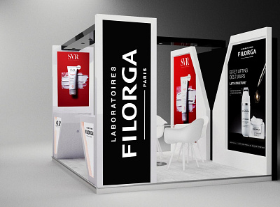 Pop Up SVR and FILORGA 3d 3dsmax design event exibition stand vray