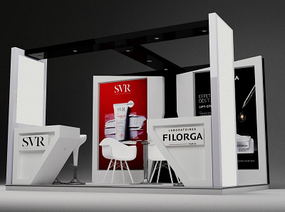 Pop Up SVR and FILORGA 3d 3dsmax design event exibition stand vray