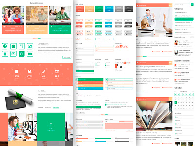 Unilearn - educational PSD template ( + Free PSD )