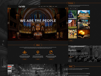 Church - Landing Page Redesign church landing onepage redesign template web web design web site webdesign website