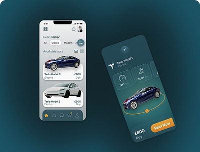 Car rental app branding design graphic design illustration ui ux