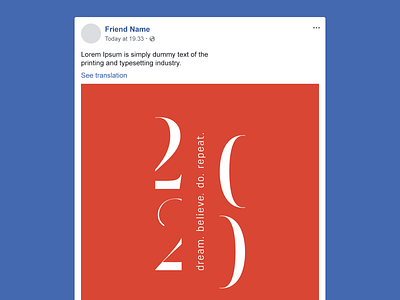 Facebook Post graphic design