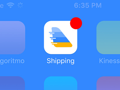 Shipping Icon App app app icon button color icon icon design ios logo sketch