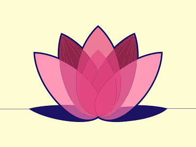 Lotus colors illustrator logo vector
