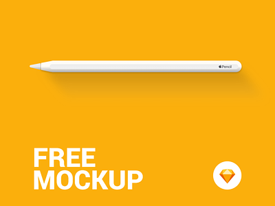 Apple Pencil - Free Mockup applepencil download free mockup sketch app vector
