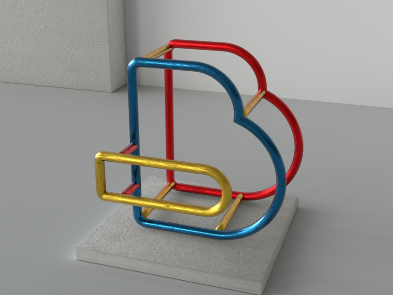 “B” Sculpture Series By Jose Hurtado On Dribbble