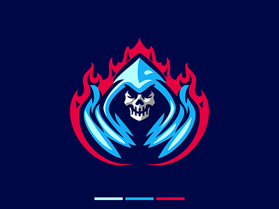 flaming reaper app branding design graphic design illustration logo typography ui ux vector