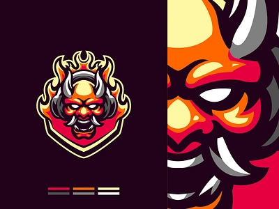 oni mask app branding design graphic design illustration logo typography ui ux vector