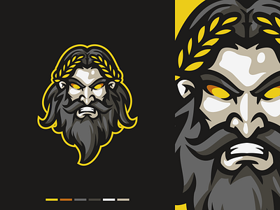 Bearded Man branding design esport graphic design illustration logo vector