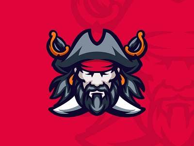 pirate design esport graphic design illustration logo vector